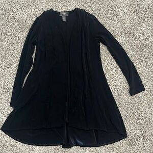 Chicos travelers one size petite cardigan black